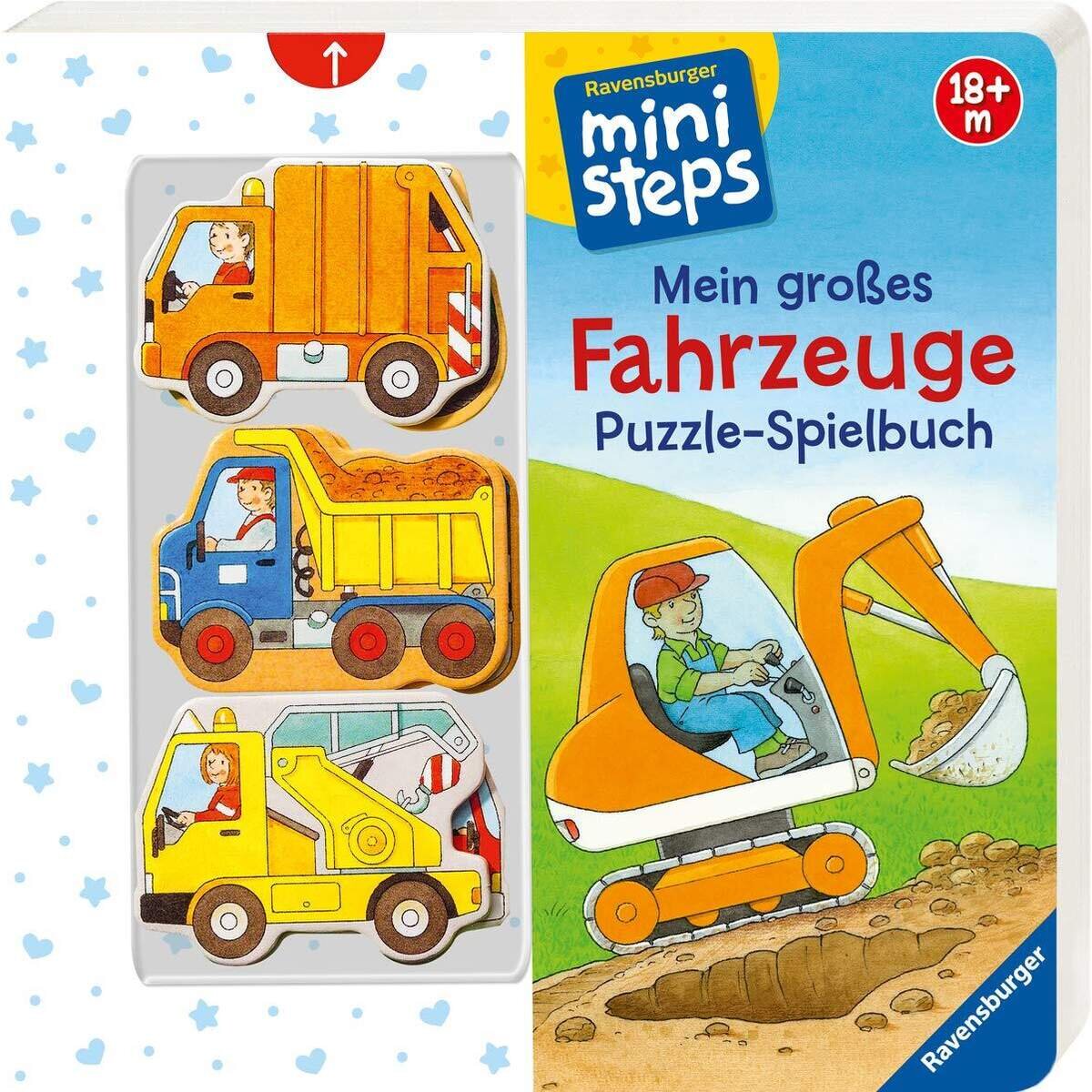 Ravensburger ministeps Mein großes Fahrzeuge Puzzle-Spielbuch