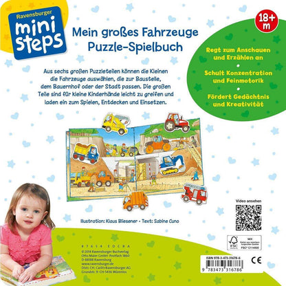 Ravensburger ministeps Mein großes Fahrzeuge Puzzle-Spielbuch