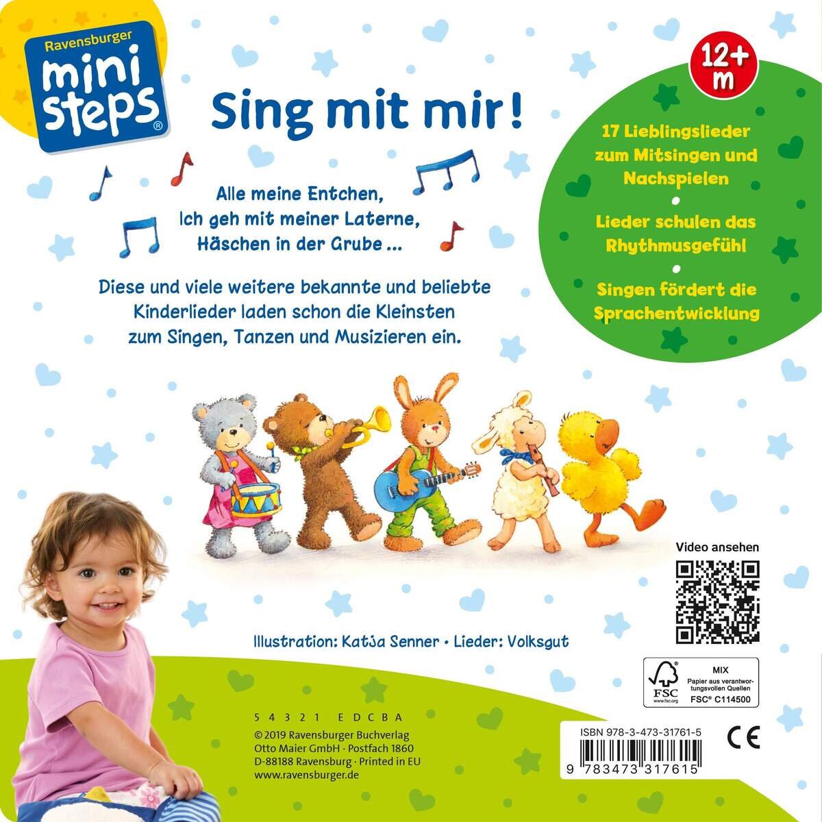 Ravensburger ministeps Sing mit mir! Meine allerersten Kinderlieder