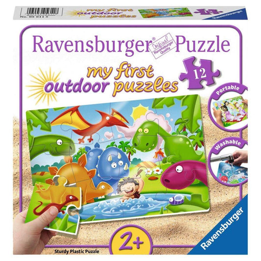Ravensburger Outdoor Puzzle Dinosaurier Frende, 12 Teile