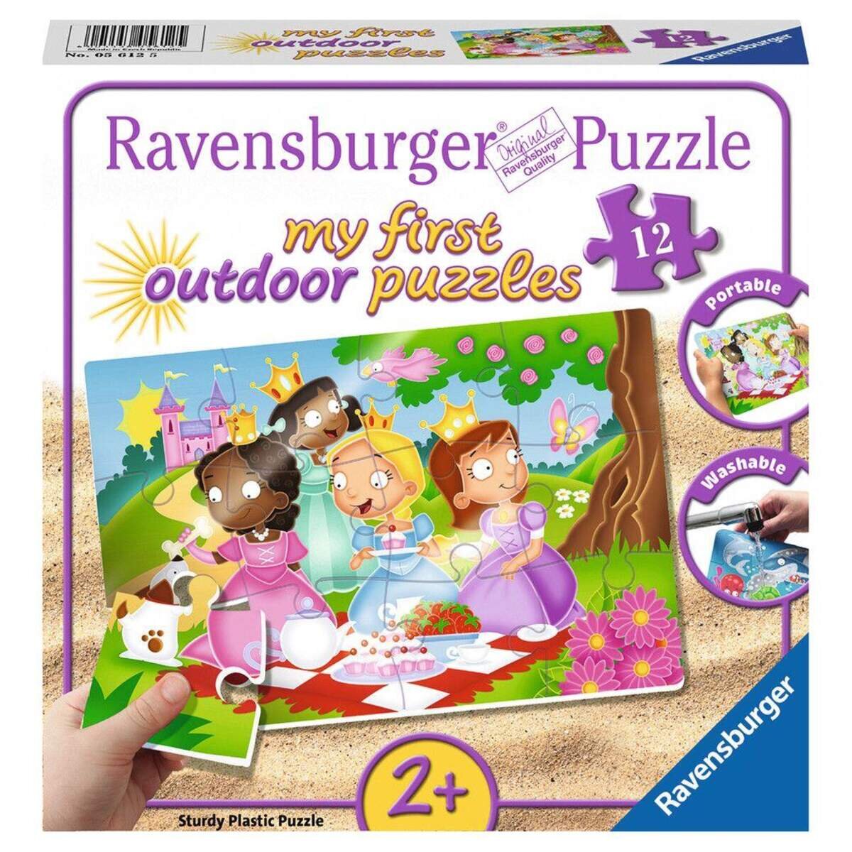 Ravensburger Outdoor Puzzle Süße Prinzessinnen, 12 Teile