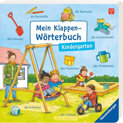 Ravensburger Pappbilderbuch - Klappen-Wörterbuch: Kindergarten