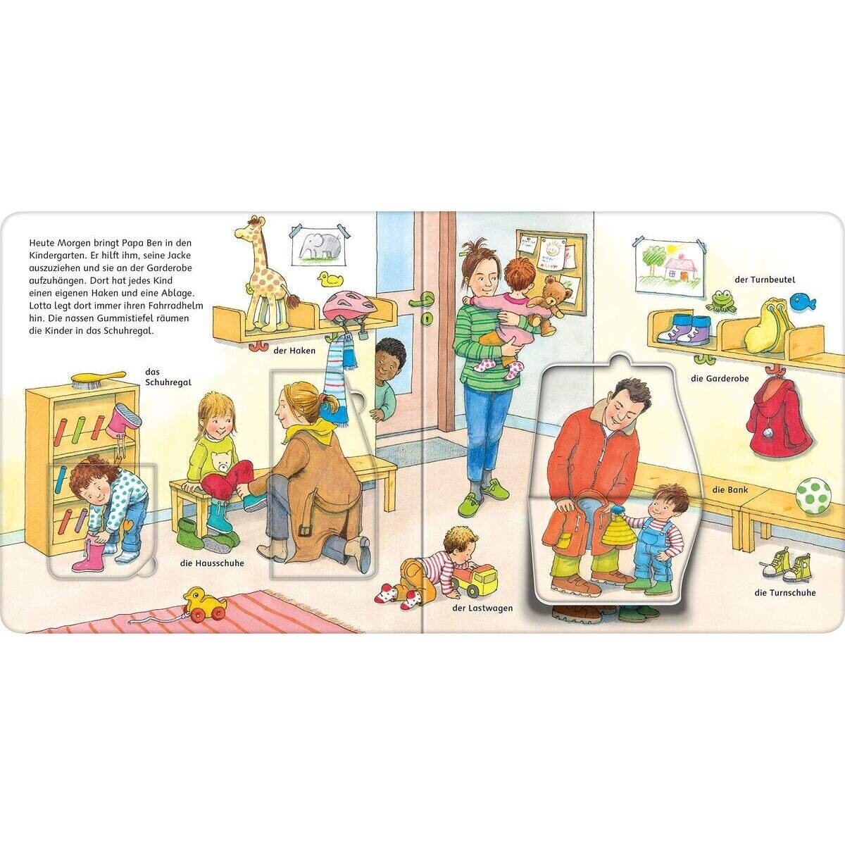 Ravensburger Pappbilderbuch - Klappen-Wörterbuch: Kindergarten