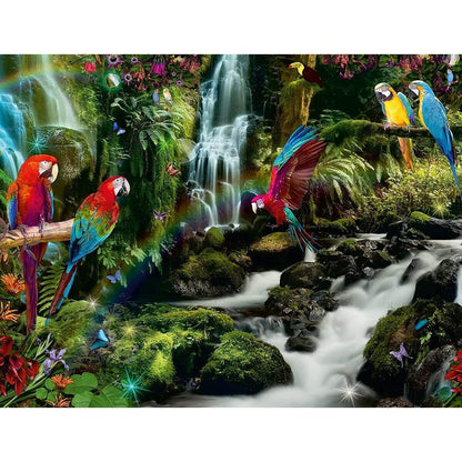 Ravensburger Puzzle - Bunte Papageien im Dschungel, 2000 Teile