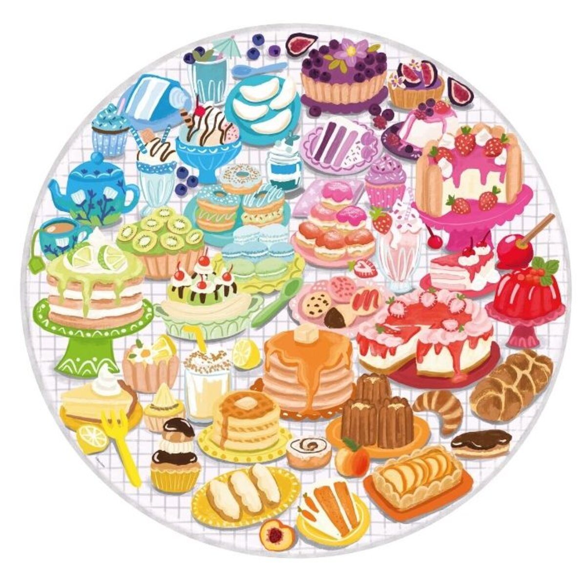 Ravensburger Puzzle - Circle of Colors - Desserts & Pastries, 500 Teile