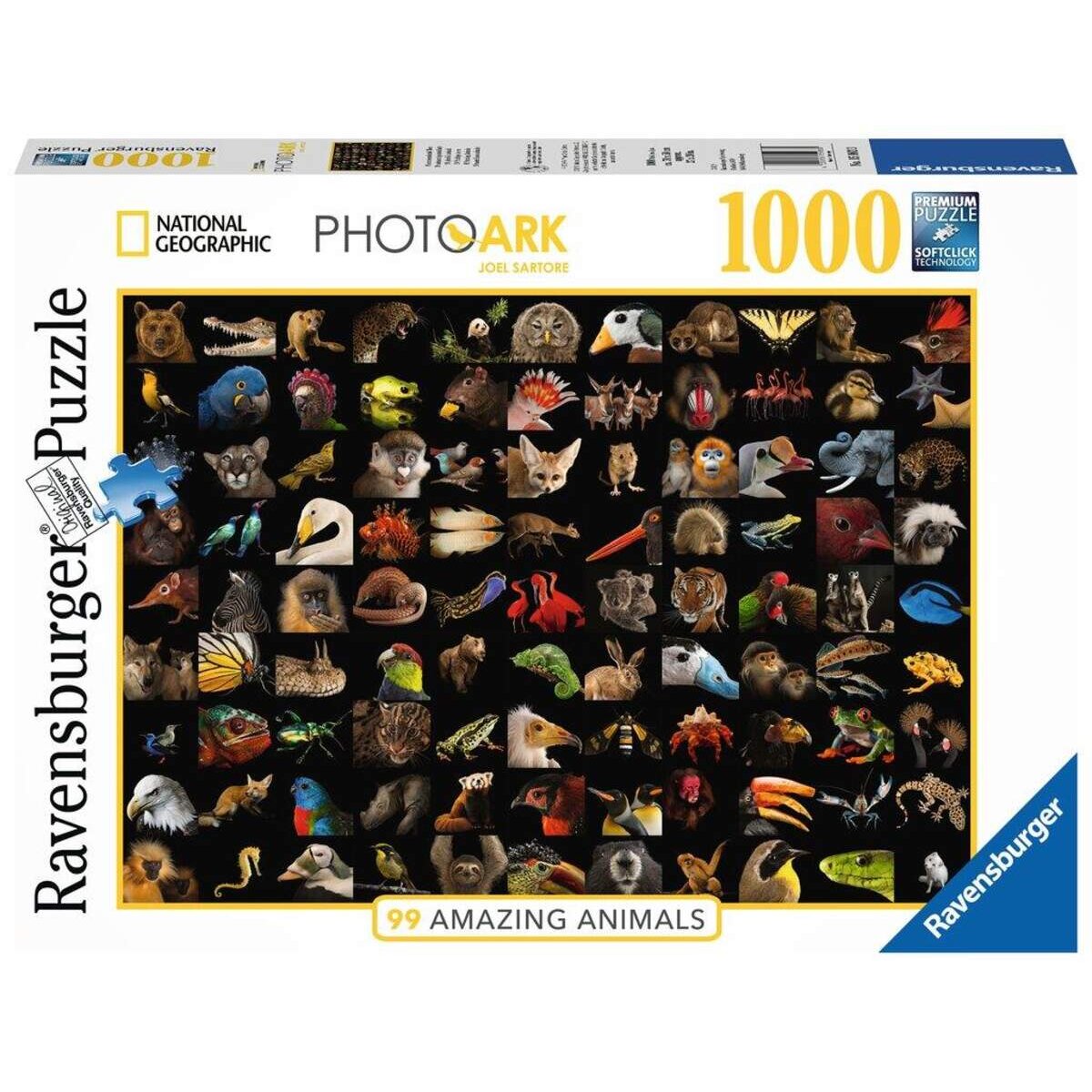 Ravensburger Puzzle 99 atemberaubende Tiere, 1000 Teile