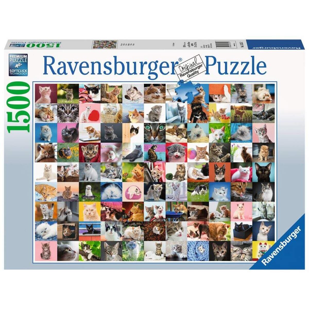 Ravensburger Puzzle 99 Katzen, 1500 Teile