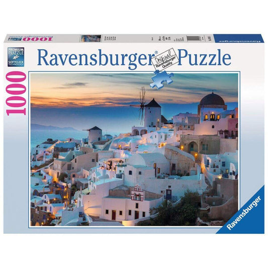 Ravensburger Puzzle Abend übr Santorini, 1000 Teile