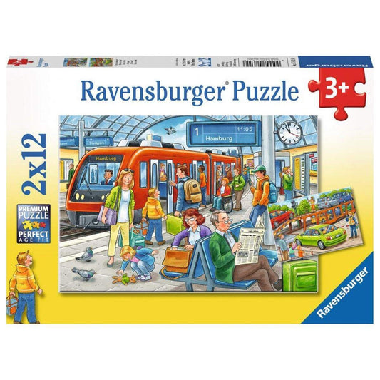 Ravensburger Puzzle Bitte einsteigen 2x12 Teile