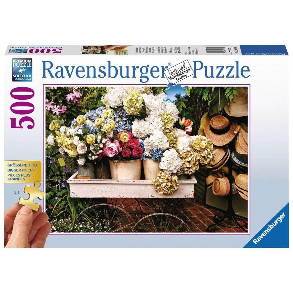 Ravensburger Puzzle Blumen und Hüte