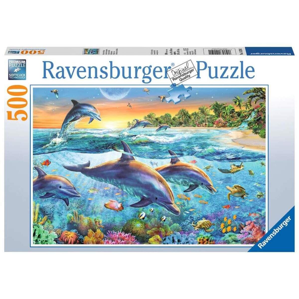 Ravensburger Puzzle Bucht der Delfine, 500 Teile
