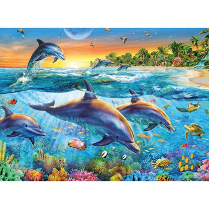 Ravensburger Puzzle Bucht der Delfine, 500 Teile
