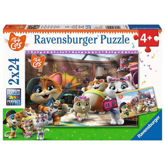 Ravensburger Puzzle Die Buffycats machen Musik, 2x24 Teile