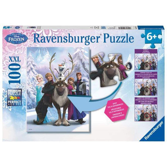 Ravensburger Puzzle Disney Frozen mit Suchspiel, 100 XXL Teile