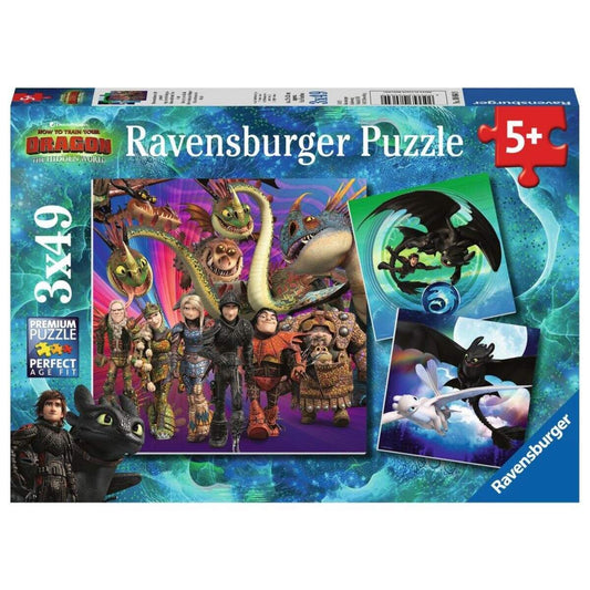 Ravensburger Puzzle Drachenzähmen leicht gemacht 3x49 Teile