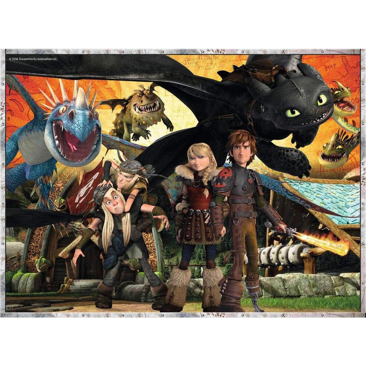 Ravensburger Puzzle Dragons Drachenfreunde XXL, 100 Teile