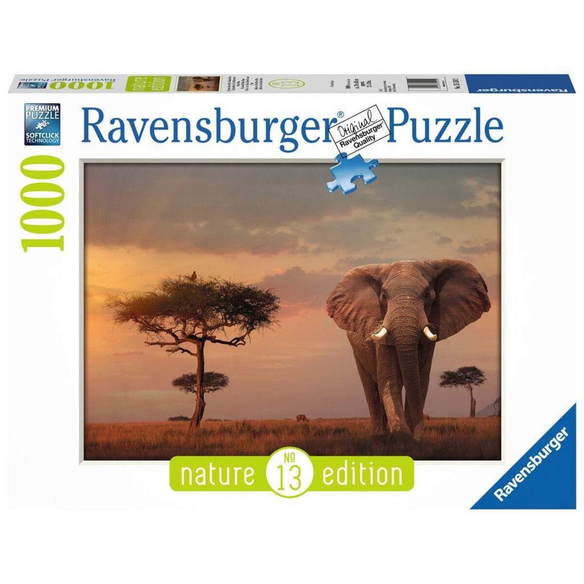 Ravensburger Puzzle Elefant in Masai Mara Nati, 1000 Teile
