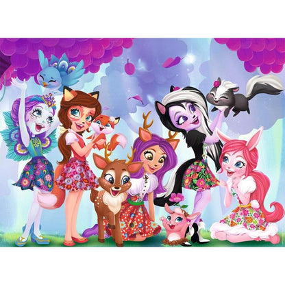 Ravensburger Puzzle Enchantimals: Vereinte Freunde, 100 Teile