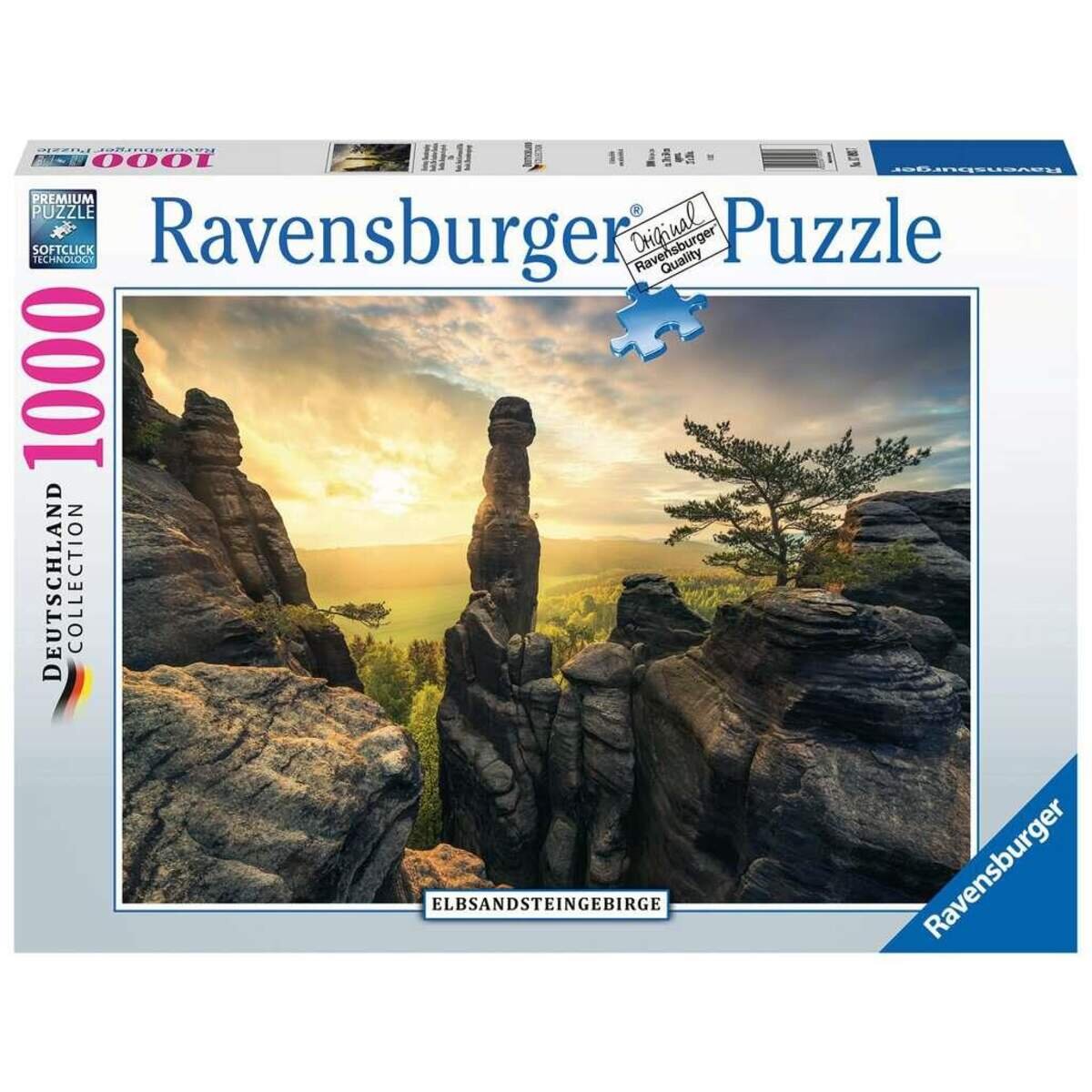 Ravensburger Puzzle Erleuchtung - Elbsandsteingebirge, 1000 Teile