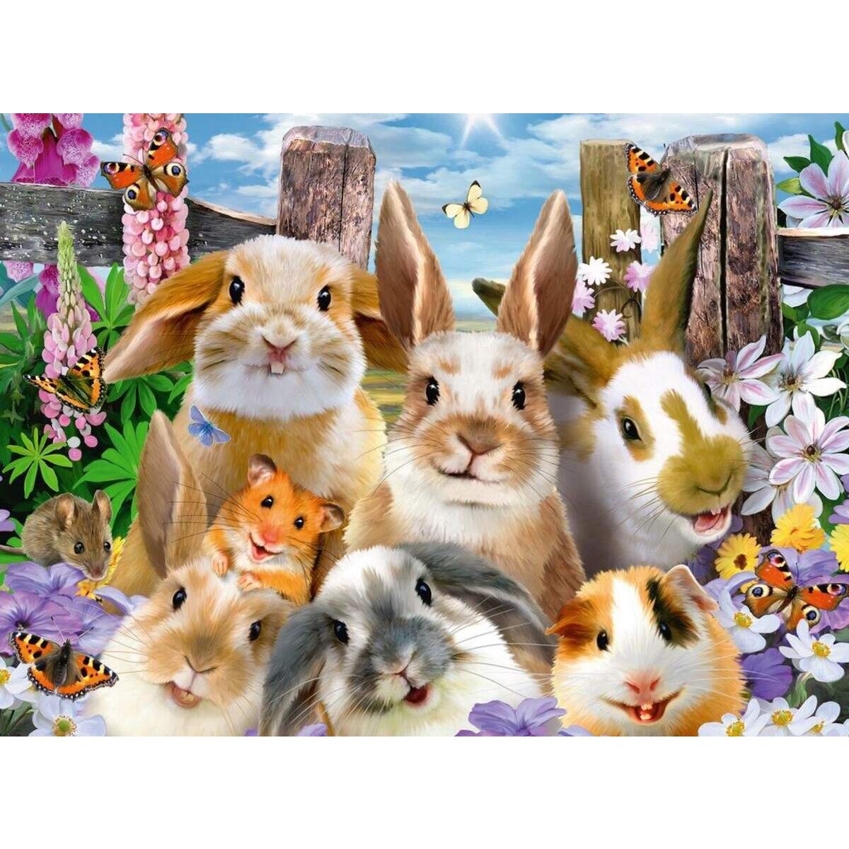 Ravensburger Puzzle Hasen-Selfie ,100 Teile