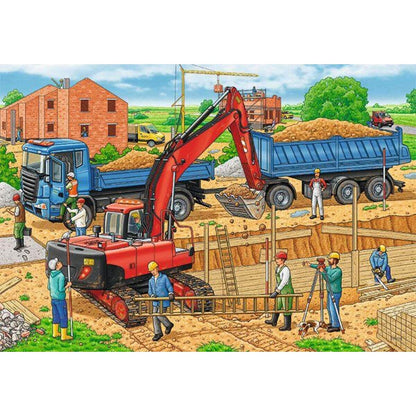 Ravensburger Puzzle Hausbau auf der Baustelle, 2 x 12 Teile