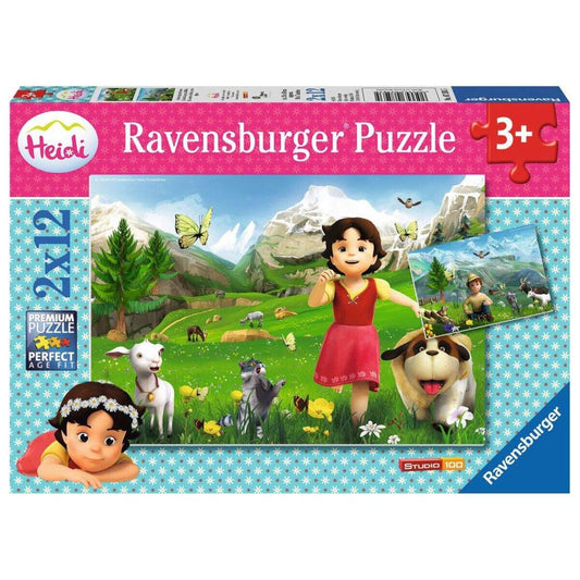 Ravensburger Puzzle Heidis Alpenmärchen, 2x12 Teile