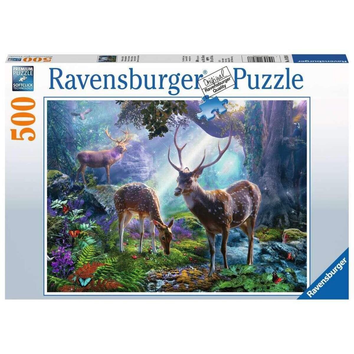 Ravensburger Puzzle Hirsche im Wald, 500 Teile