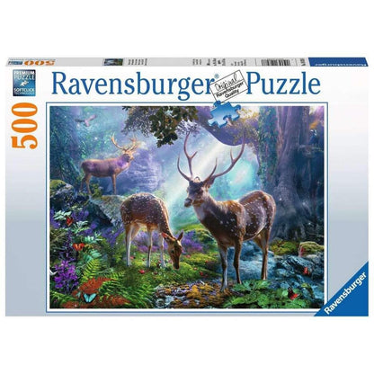 Ravensburger Puzzle Hirsche im Wald, 500 Teile