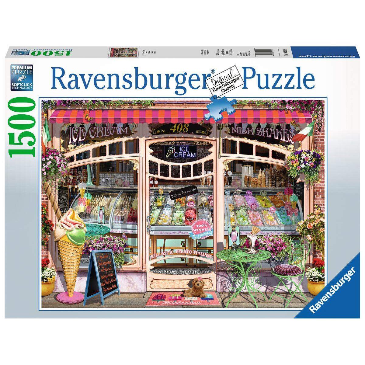 Ravensburger Puzzle Ice Cream Shop, 1500 Teile