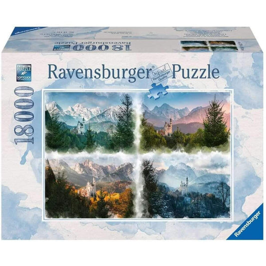 Ravensburger Puzzle Märchenschloss in 4 Jahreszeiten, 18.000 Teile