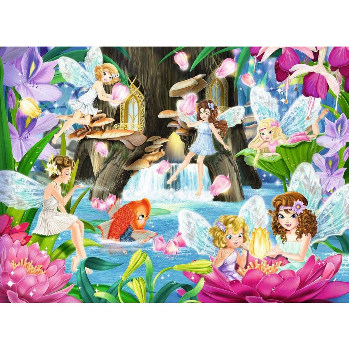 Ravensburger Puzzle magische Feennacht, 100 Teile
