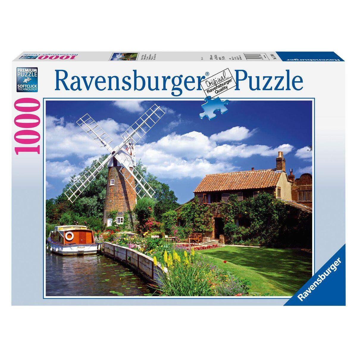 Ravensburger Puzzle Malerische Windmühle, 1000 Teile