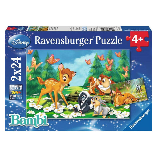 Ravensburger Puzzle Mein Freund Bambi, 2 x 24 Teile