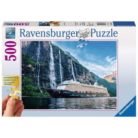Ravensburger Puzzle Mein Schiff 4 im Fjord 500p