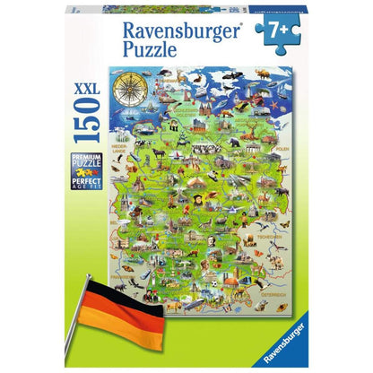 Ravensburger Puzzle Meine Deutschlandkarte, 150 XXL Teile