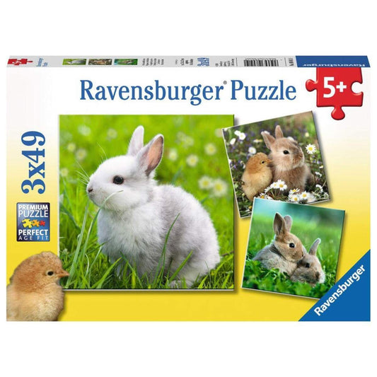 Ravensburger Puzzle Niedliche Häschen 3x49 Teile