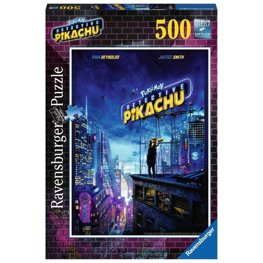 Ravensburger Puzzle Pokemon Meisterdetektiv Pikachu, 500 Teile