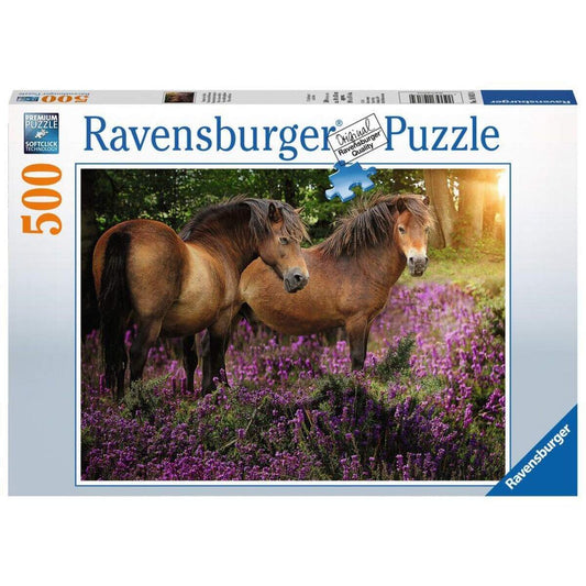Ravensburger Puzzle Ponys in der Heide, 500 Teile