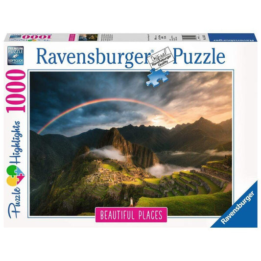 Ravensburger Puzzle Regenbogen über Machu Picchu, 1000 Teile