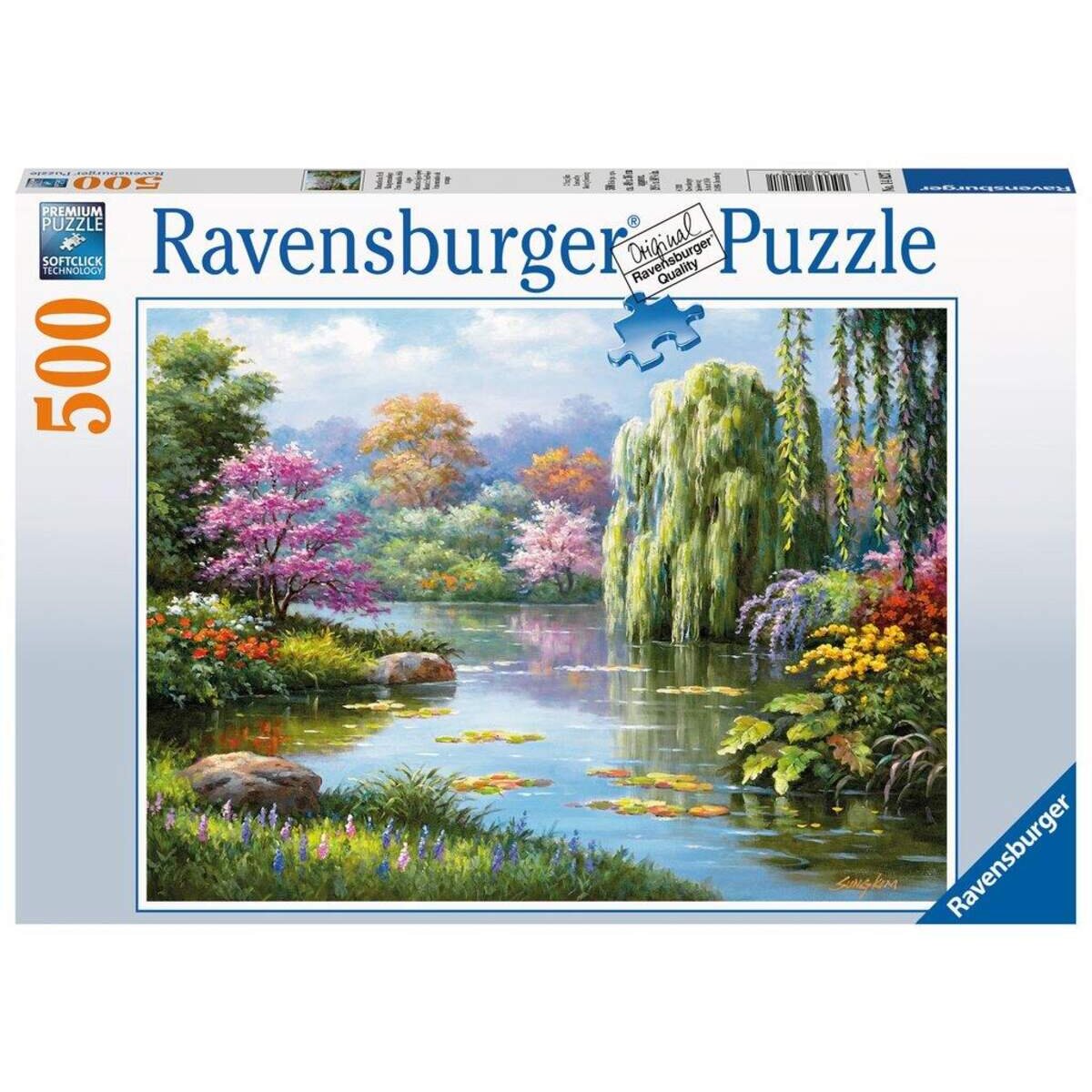 Ravensburger Puzzle Romantischer Teich, 500 Teile