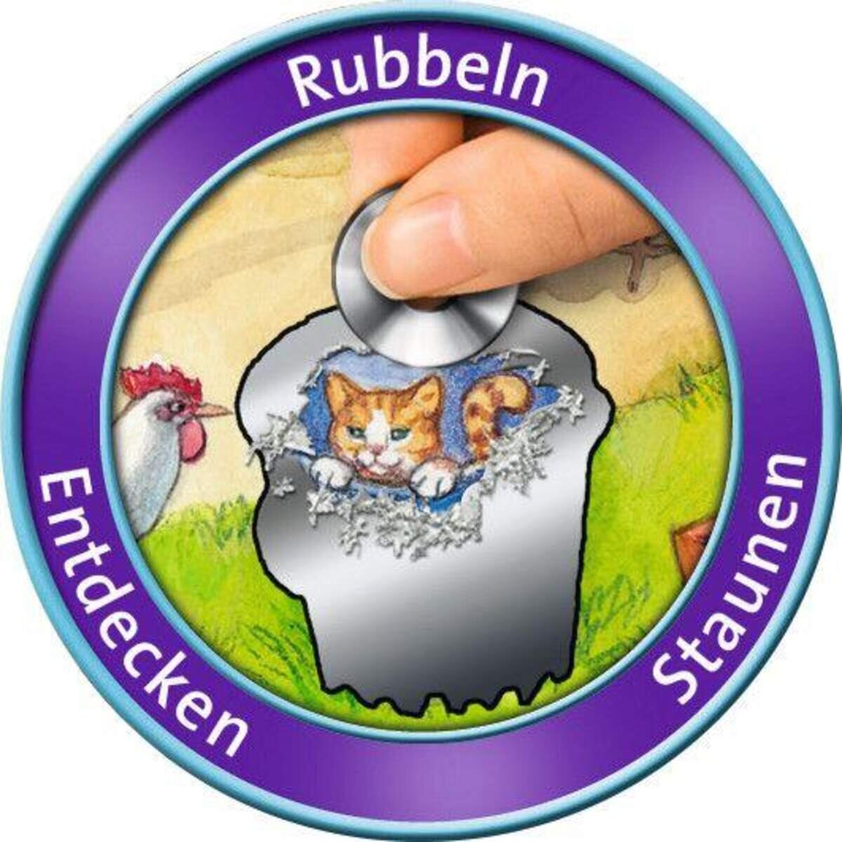 Ravensburger Puzzle Rubbel Puzzel Spaß auf dem Reiterhof, 80 Teile