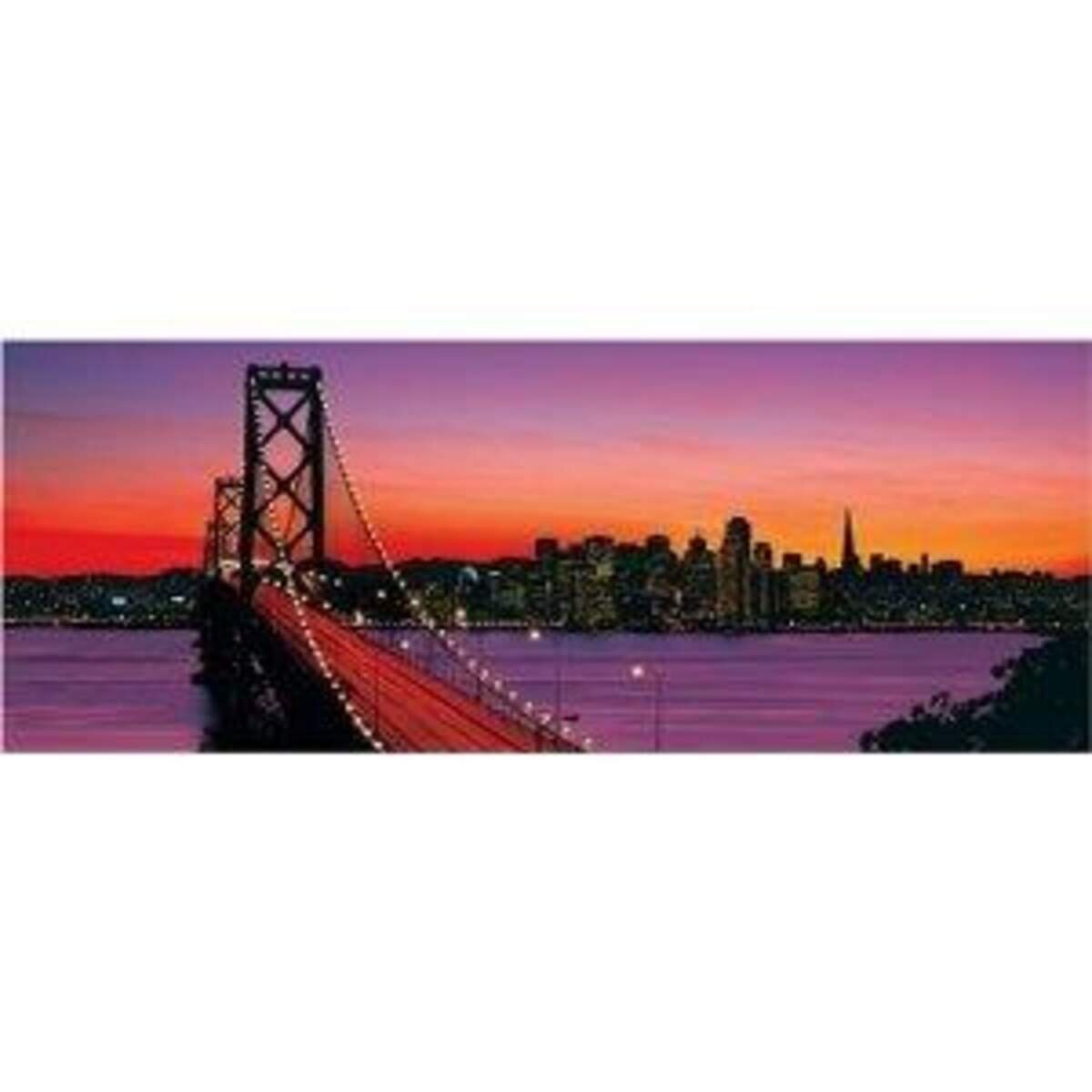 Ravensburger Puzzle San Francisco, Oakland Bay Bridge bei Nacht, 1000 Teile