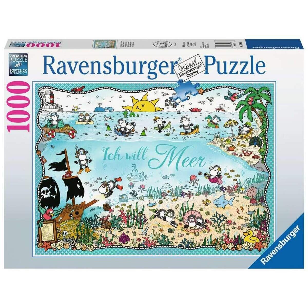 Ravensburger Puzzle Sheepworld unter dem Meer, 1000 Teile