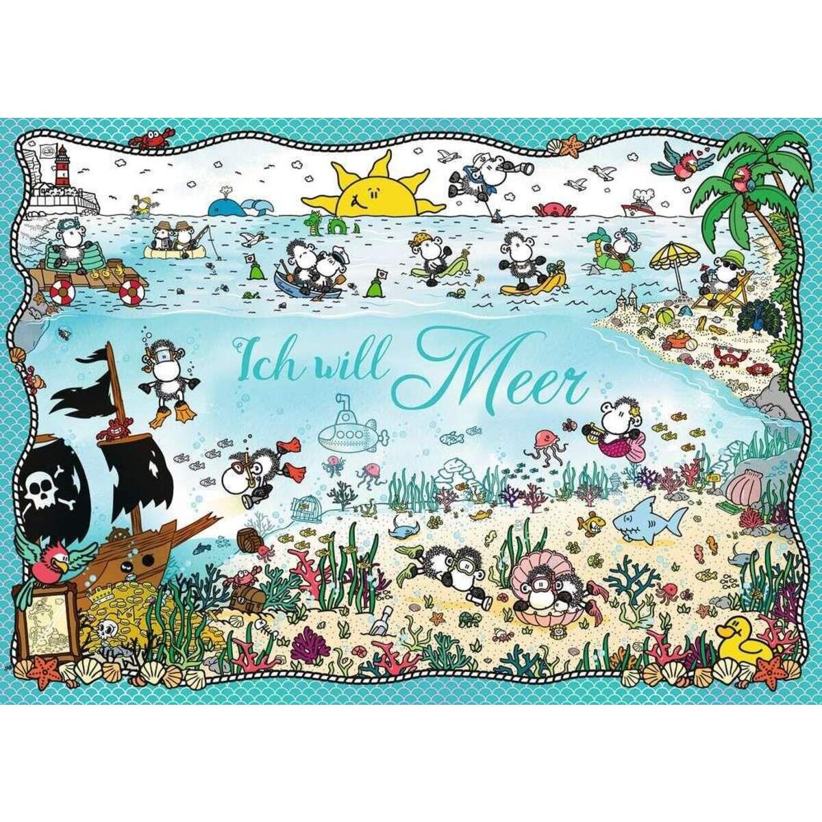 Ravensburger Puzzle Sheepworld unter dem Meer, 1000 Teile