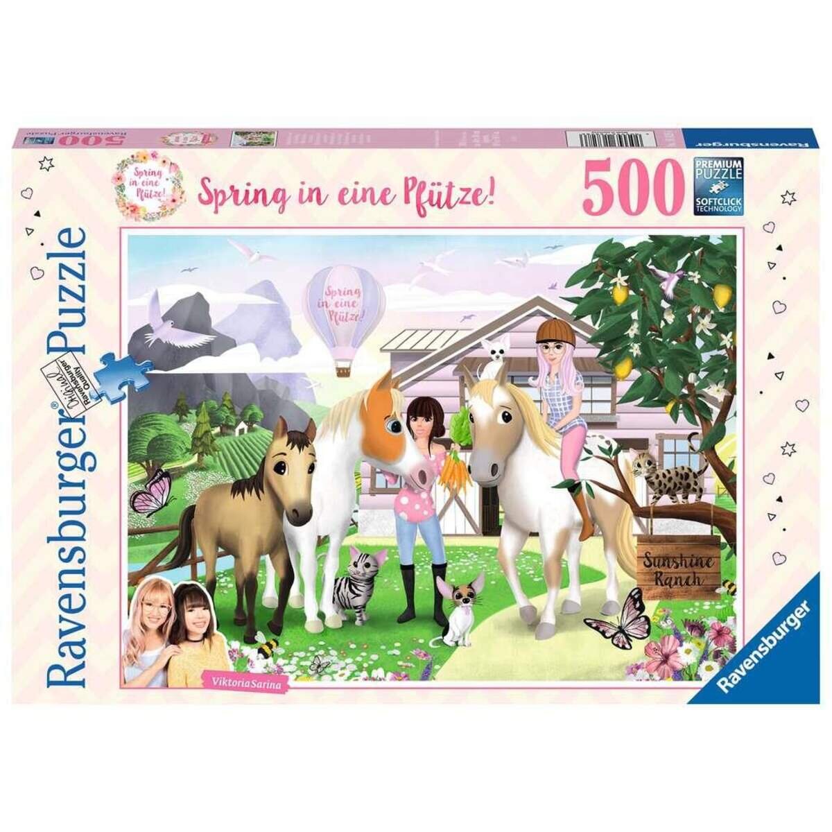 Ravensburger Puzzle Spring in eine Pfütze 500 Teile