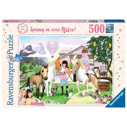 Ravensburger Puzzle Spring in eine Pfütze 500 Teile