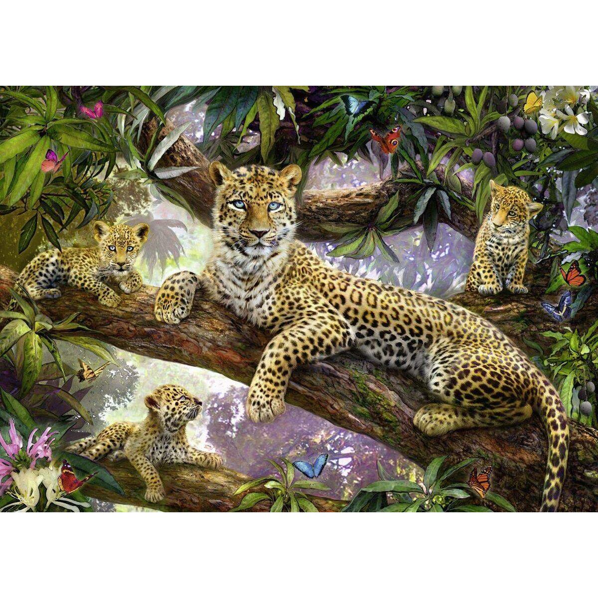 Ravensburger Puzzle Stolze Leopardenmutter, 1000 Teile