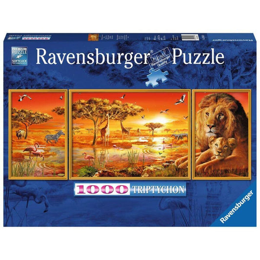 Ravensburger Puzzle Tryptichon Afrikanische Impressionen, 1000 Teile