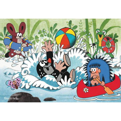 Ravensburger Puzzle Urlaub mit Maulwurf und seinen Freunden, 2 x 24 Teile