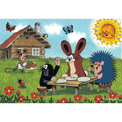 Ravensburger Puzzle Urlaub mit Maulwurf und seinen Freunden, 2 x 24 Teile